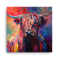 Scottish Highland Cow Mini Canvas