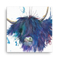 Splatter Highland Cow Mini Canvas