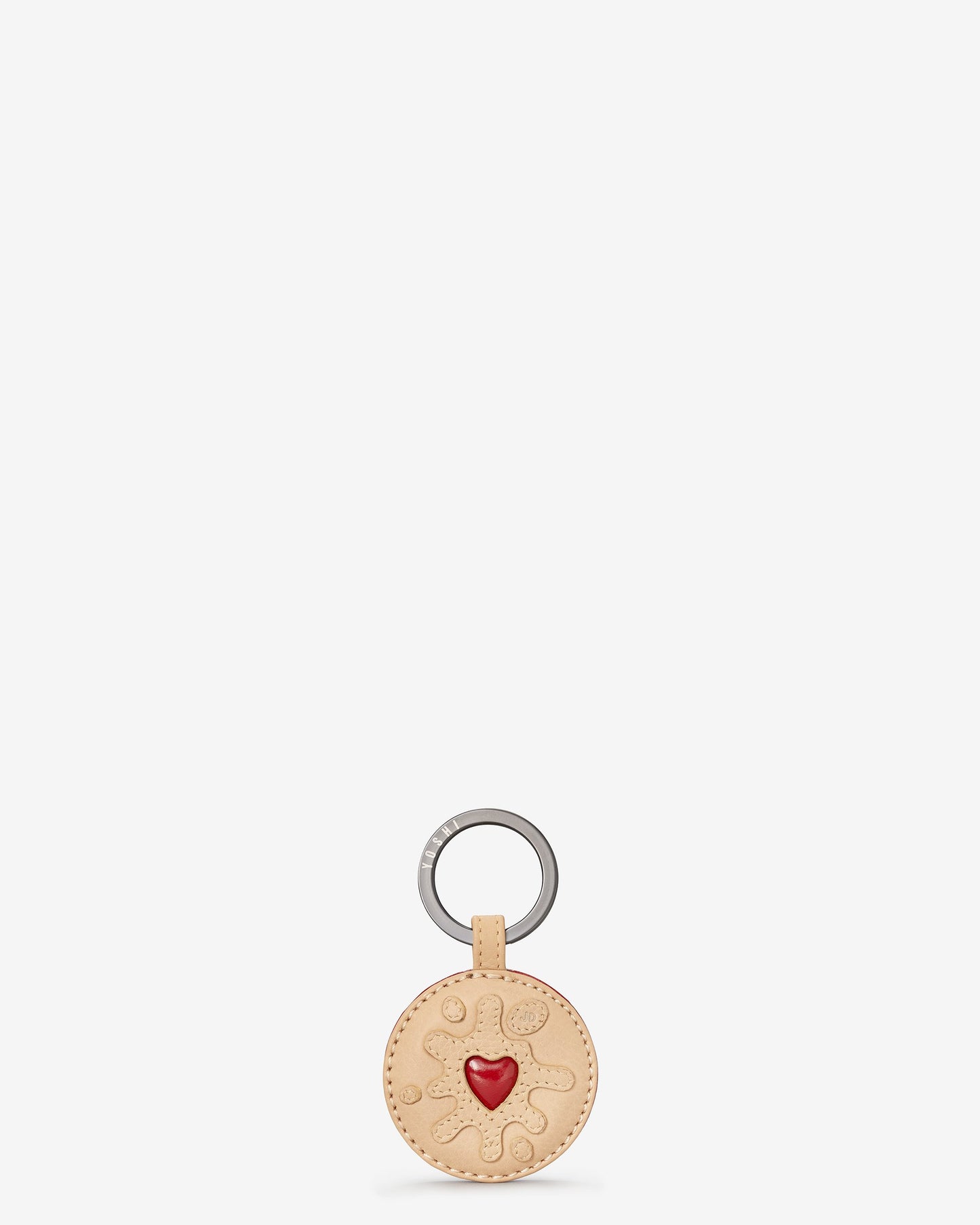 Leather Jammie Dodger Keyring