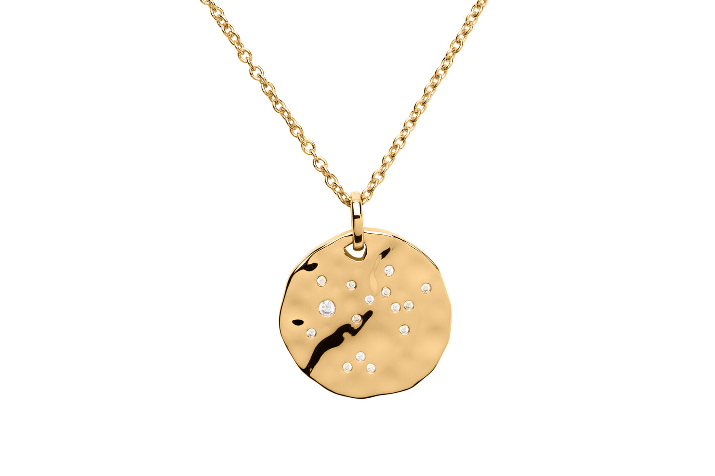 18 Carat Gold Sagittarius Birthday Necklace