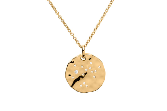 18 Carat Gold Sagittarius Birthday Necklace