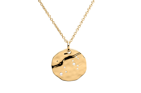 18 Carat Gold Leo Birthday Necklace