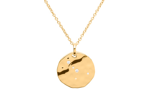 18 Carat Gold Cancer Birthday Necklace