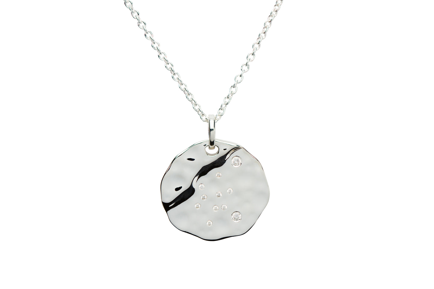 Sterling Silver Aquarius Birthday Necklace