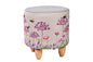 Grey Bumble Bee Foot Stool