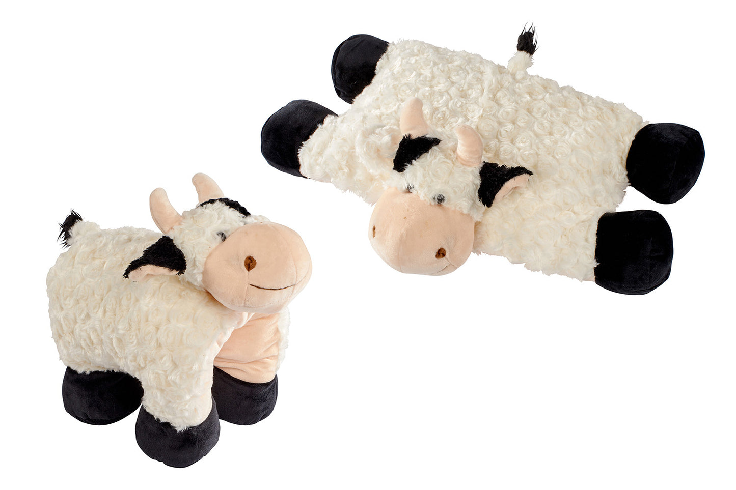 Black & White Cow Plush Cushion