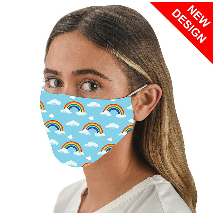 Rainbow Cloud Reusable Face Mask