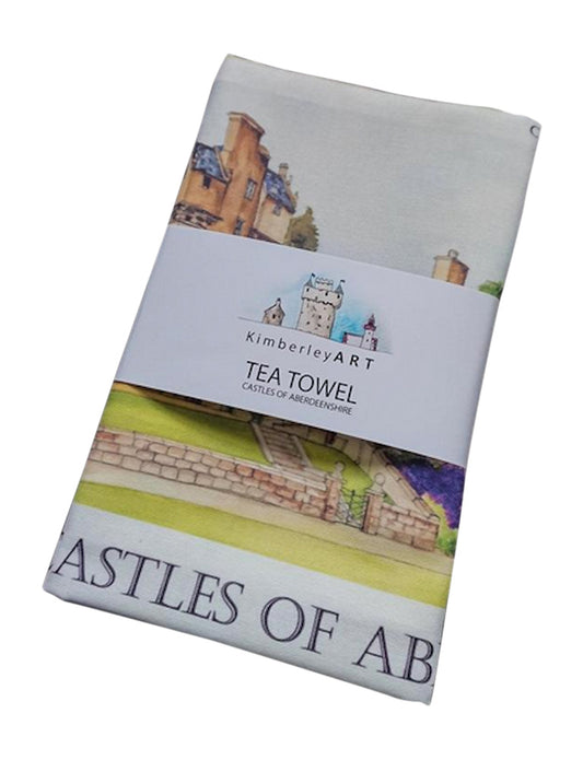 Castles Of Aberdeenshire Tea Towel