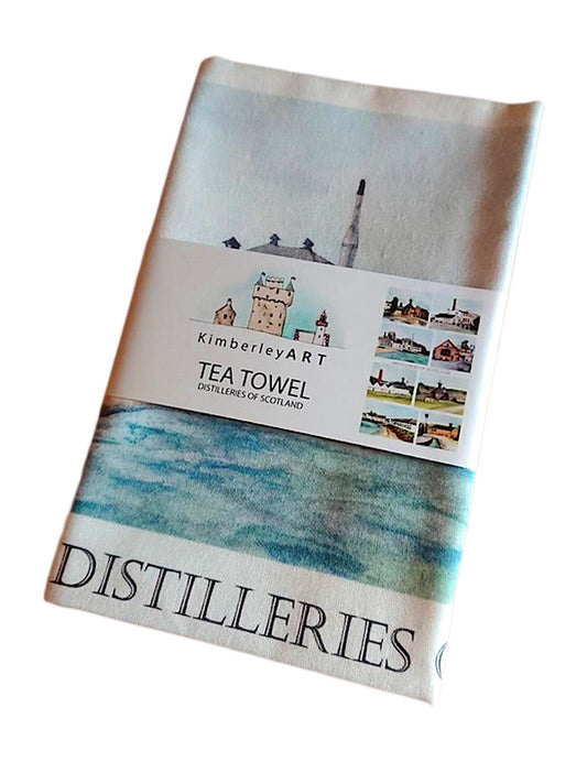 Distilleries Of Scotland Tea Towel