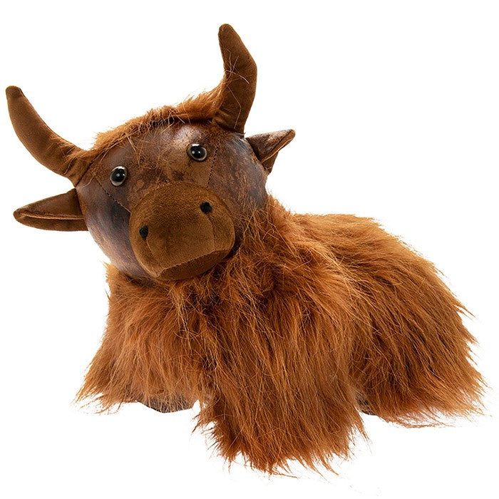 Antique Highland Cow Doorstop