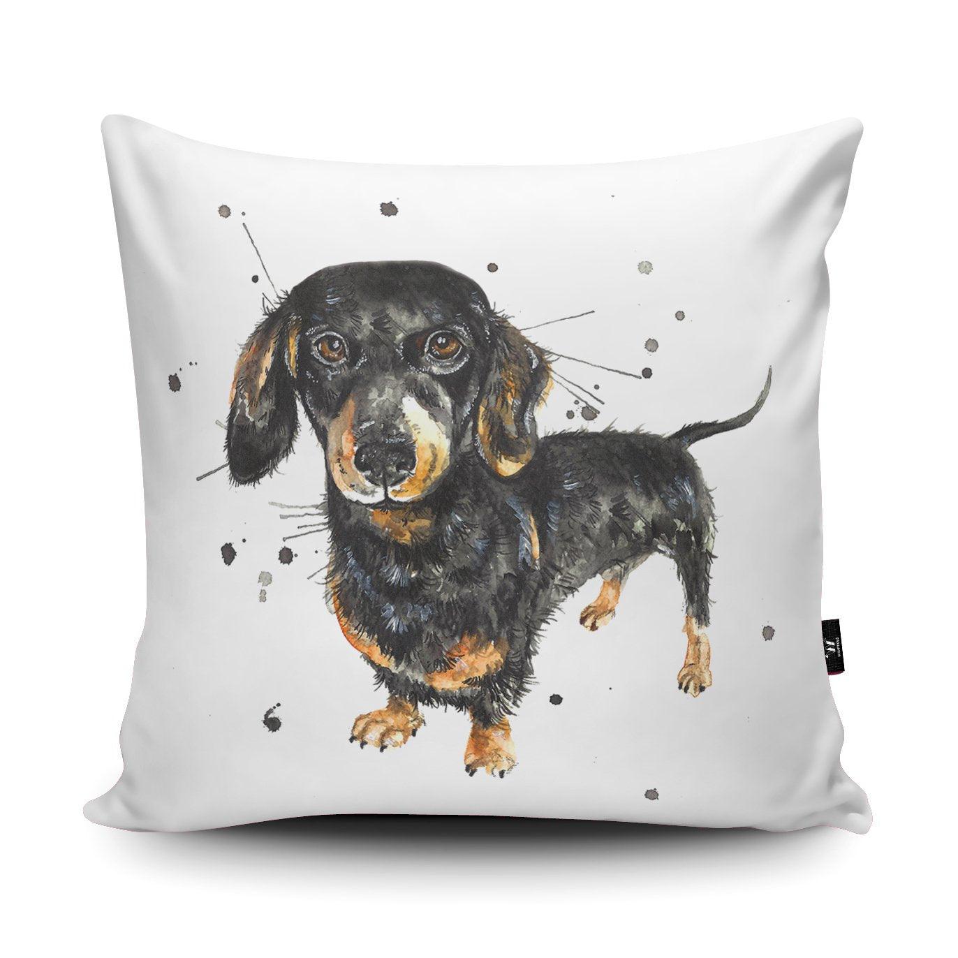 Splatter Daschund Cushion