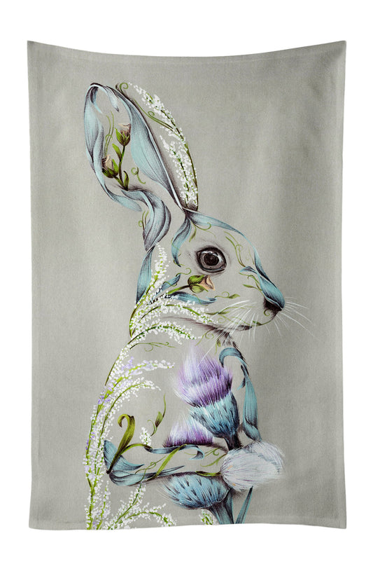 Rustic Hare Tea Towel
