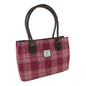 Salmon Pink Tartan Handbag