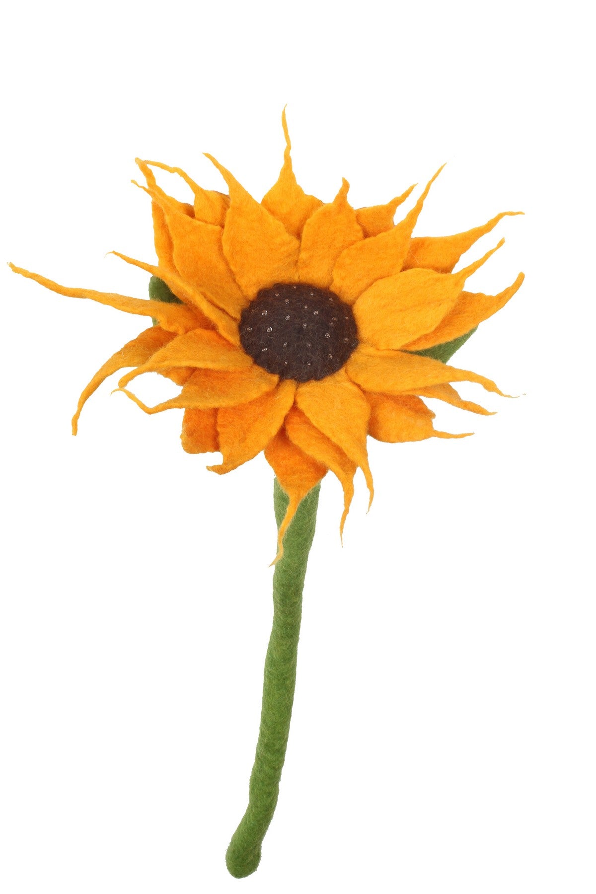Felt Orange Single Sunflower