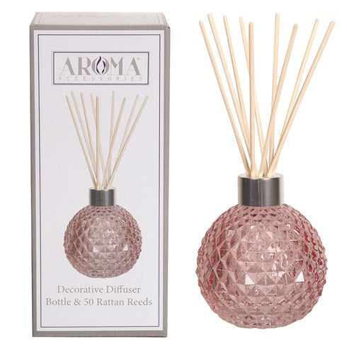 Pink Lustre Glass Diffuser & 50 Reeds