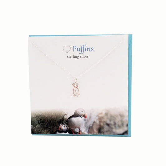 Puffin Necklace Gift Card Set