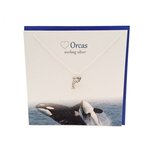 Orca Whale Necklace Gift Card Set