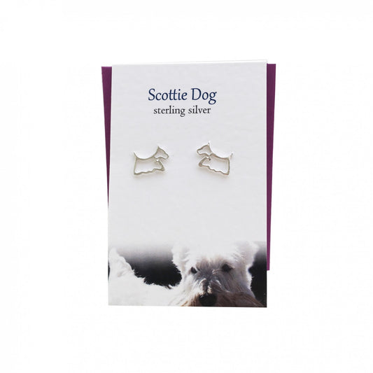 Scottie Stud Earrings Card Gift Set