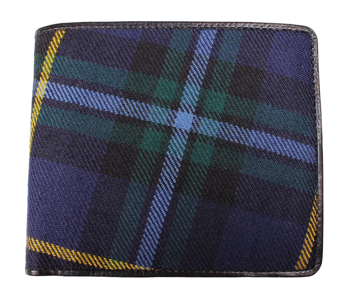 Tartan Leather Mens Wallet  - Weir Modern