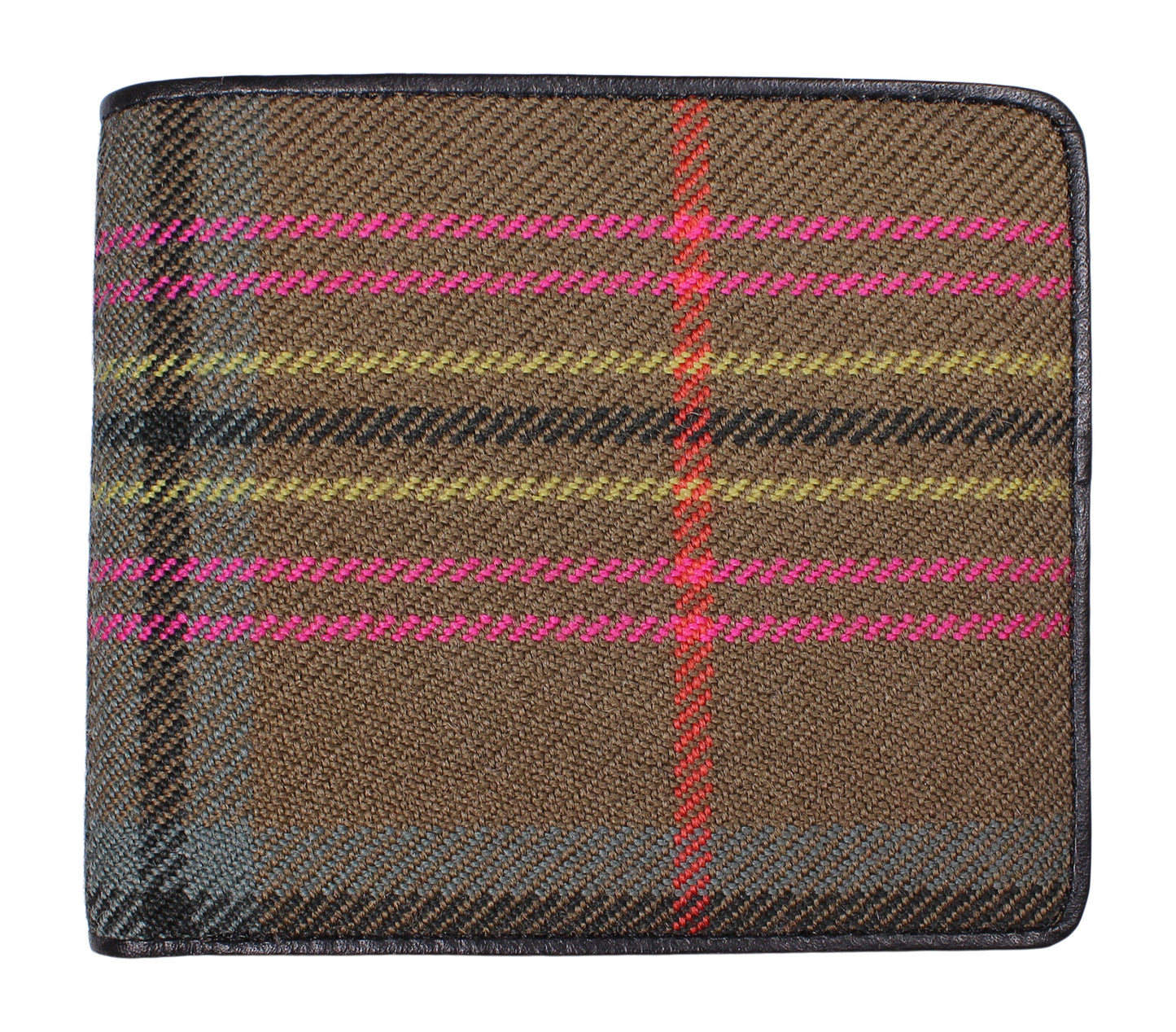 Tartan Leather Mens Wallet - Kennedy Weathered