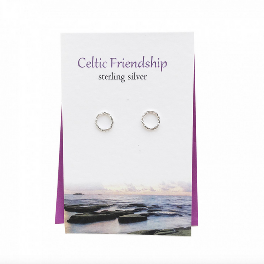 Celtic Friendship Studs Card Gift Set