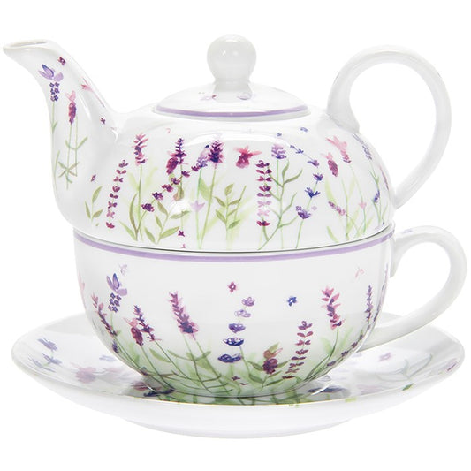 Lavender Tea For One Set