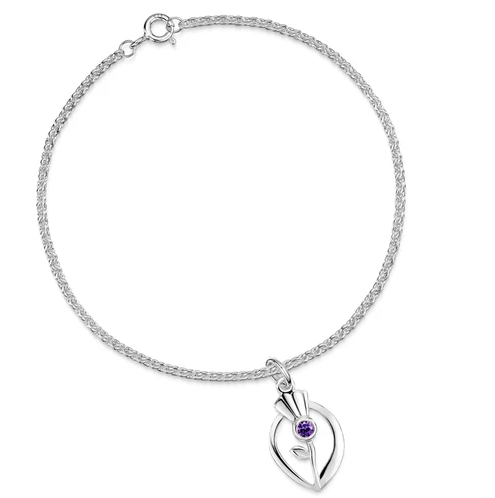 Thistle Purple Amethyst Bracelet