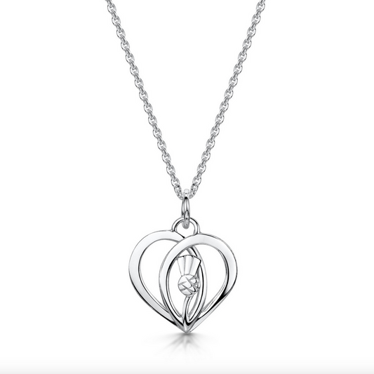 Thistle Heart Necklace