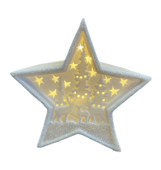 LED Porcelain Star Scene