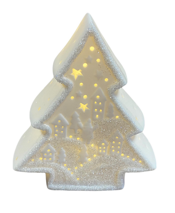 LED Porcelain Christmas Tree