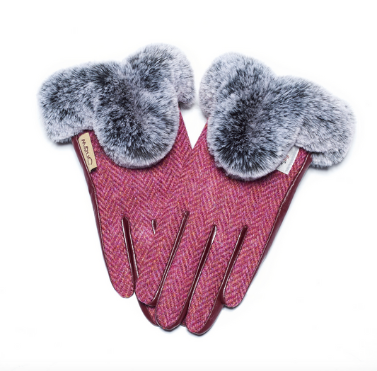 Ladies Maroon Gloves