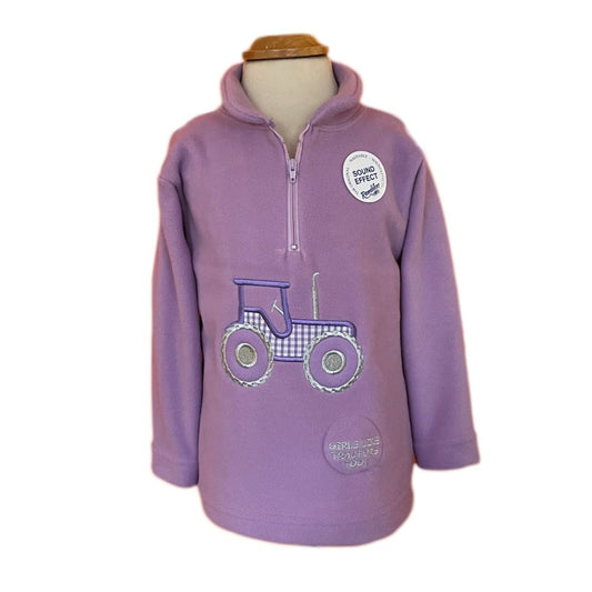 Purple Lilac Tractor Fleece