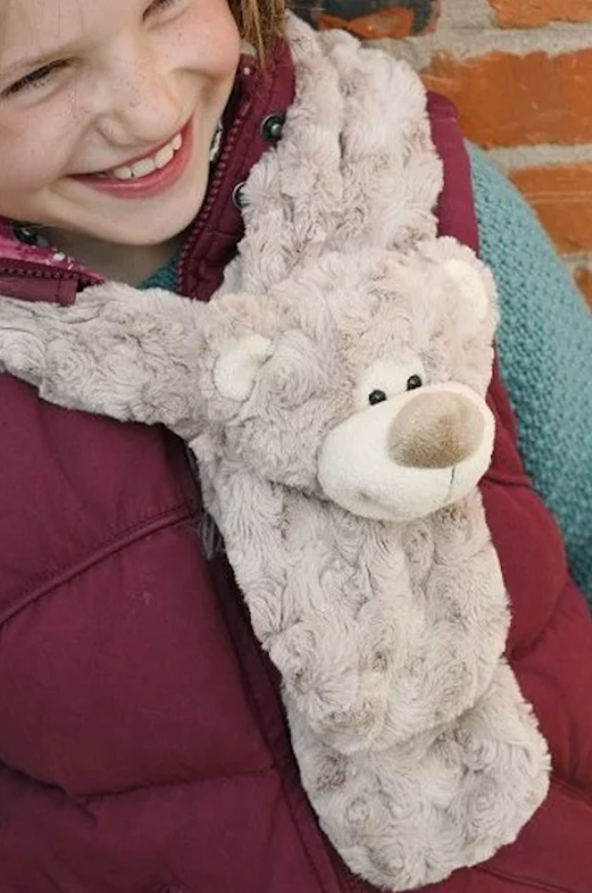 Bear Happy Children's Plush Scarf