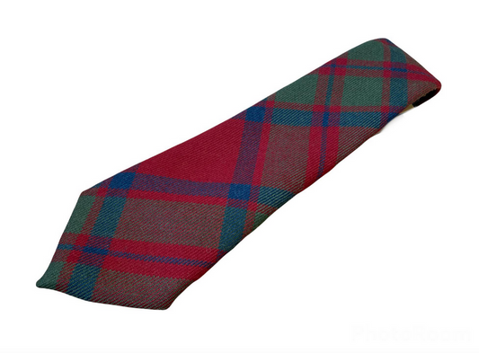 Tartan Neck Tie - MacIntosh Red Muted