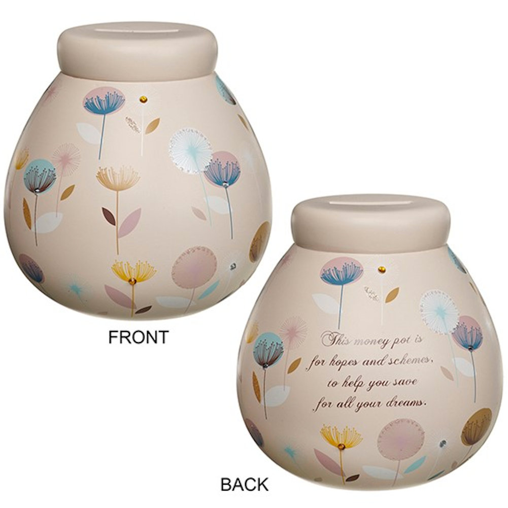 Dandelion Peach Money Pot