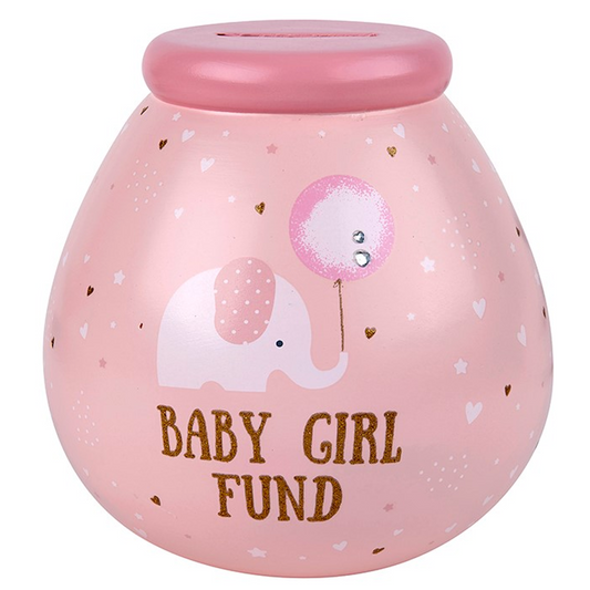 Baby Girl Money Pot