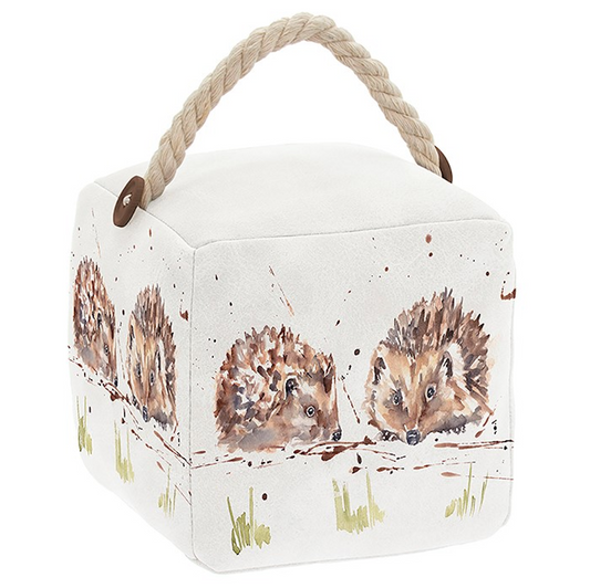 Hedgehog Pair Cube Doorstop