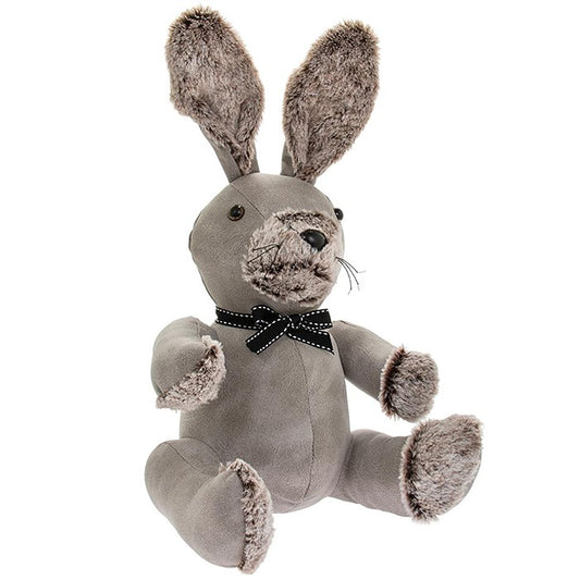 Grey Rabbit Doorstop