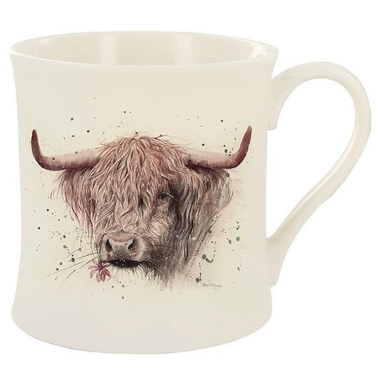 Aileeh Highland Cow China Mug