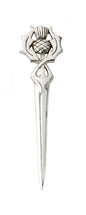 Polished Simple Thislte Kilt Pin