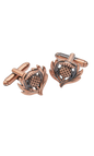 Matte Copper Thistle Cufflinks