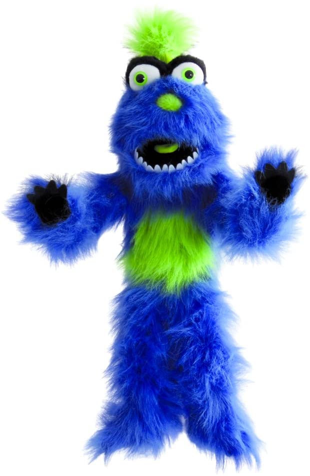 Hairy Blue Monster Hand Puppet