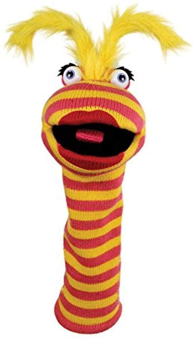 Stripey Lipstick Glove Puppet