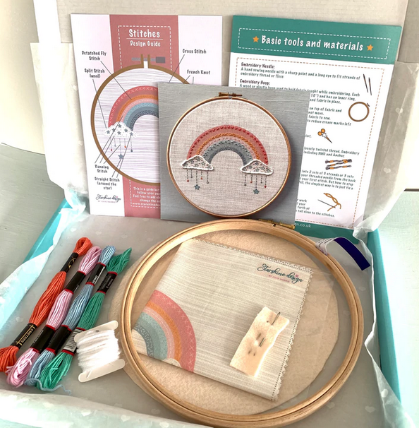 Rainbow Hand Embroidery Kit