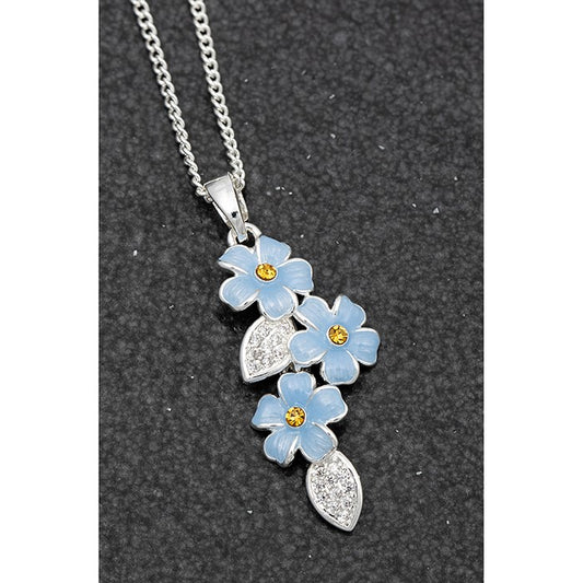 Forget-Me-Not Cascade Necklace