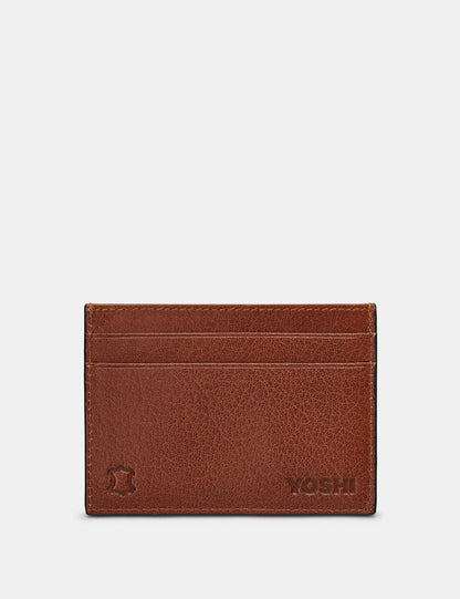 Green Brown Highland Cow Leather Card Holder