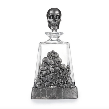 Skull Glass Pyramid Whisky Decanter