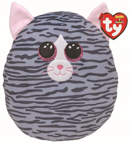 Large Kiki Grey Cat Squish A Boo Beanie 14"