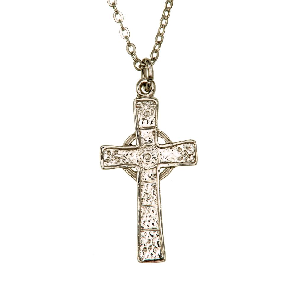 Iona Cross Pewter Necklace