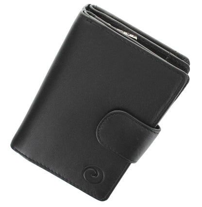 Leather Tab Purse - Black